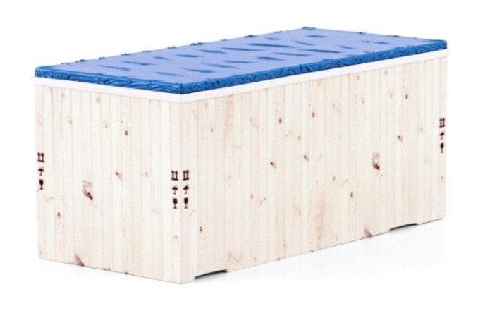 WSI HOUTEN KIST MET AFDEKZEIL + SPANBANDEN, Hobby en Vrije tijd, Ophalen, Wsi, ., Nieuw
