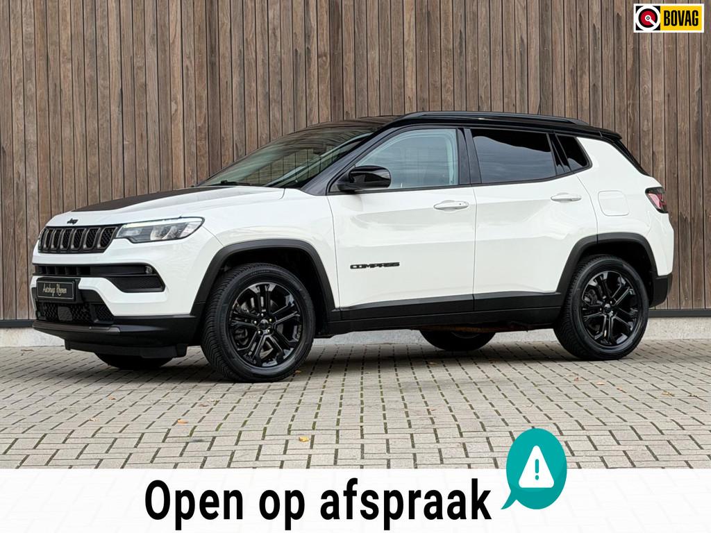 Jeep Compass 4xe 240 Plug-in Hybrid Electric Limited / ACC /, Auto's, Jeep, Automaat, Adaptive Cruise Control, Zwart, 4 cilinders