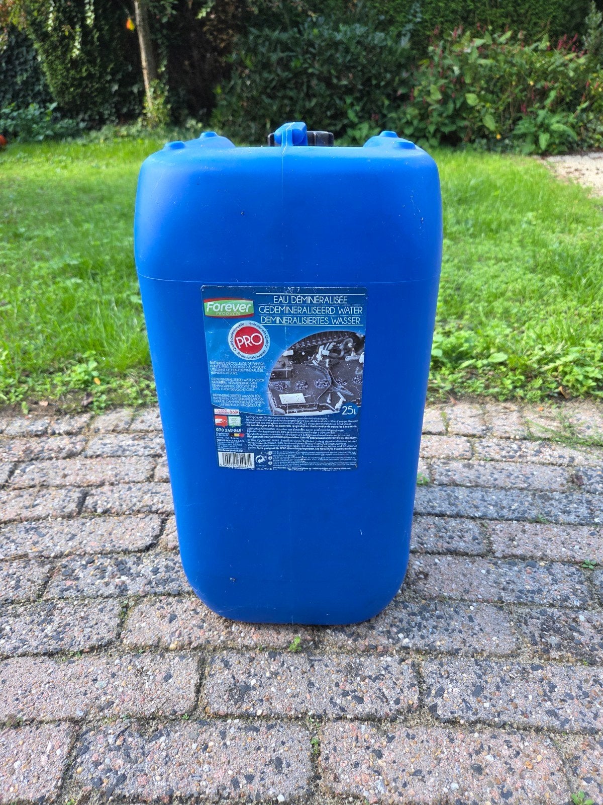 25L jerrycan (ook voor benzine), Ophalen