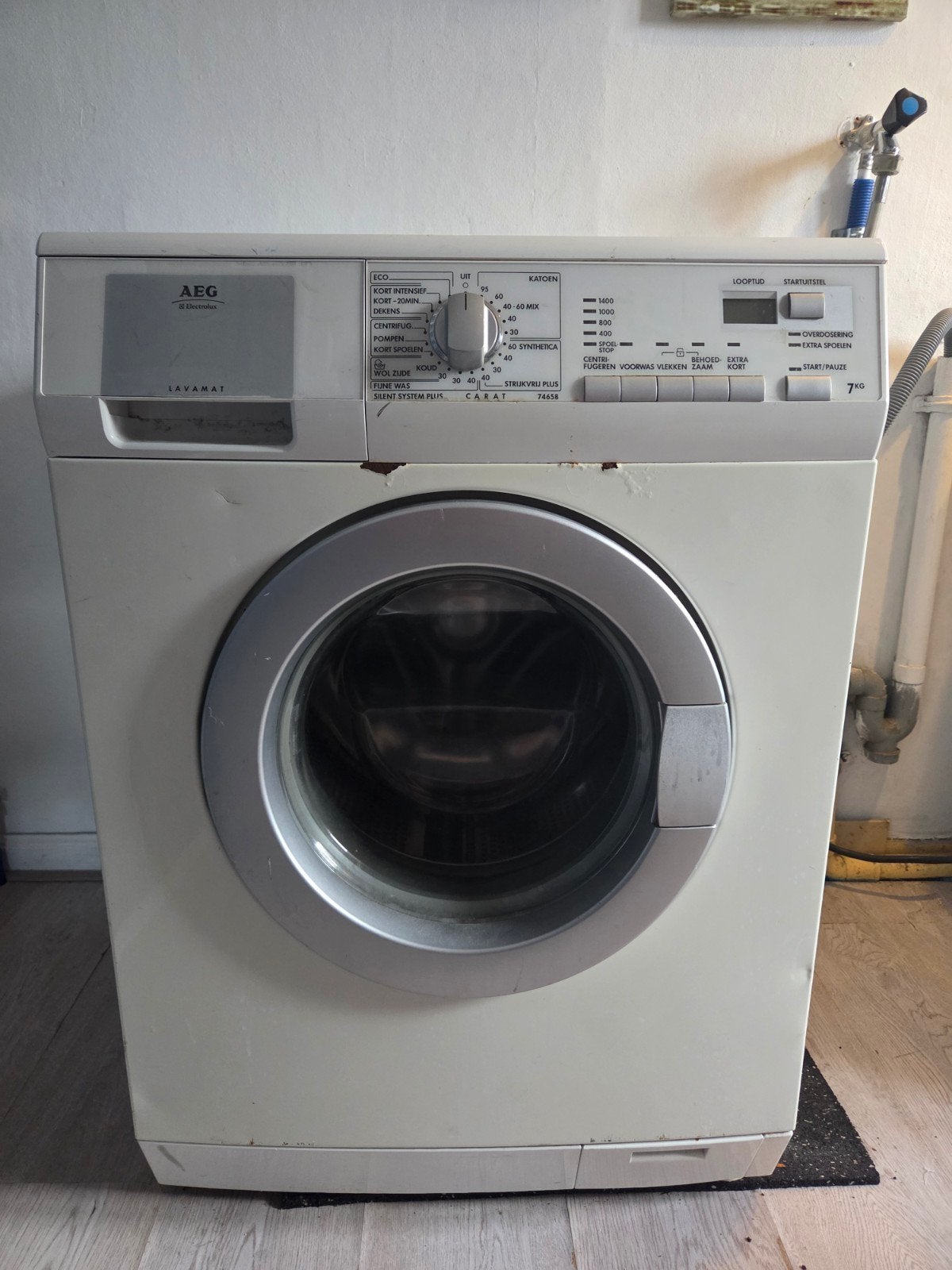 goed werkende wasmachine., Witgoed en Apparatuur, Ophalen, Gebruikt, 1200 tot 1600 toeren, 85 tot 90 cm