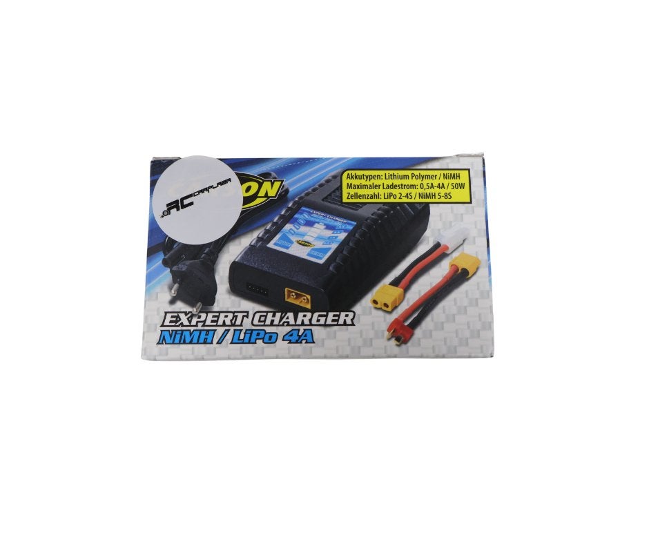 Carson Expert Oplader NiMH/LiPo 4A C606096, Hobby en Vrije tijd, Modelbouw | Radiografisch | Auto's, Ophalen of Verzenden, Nieuw