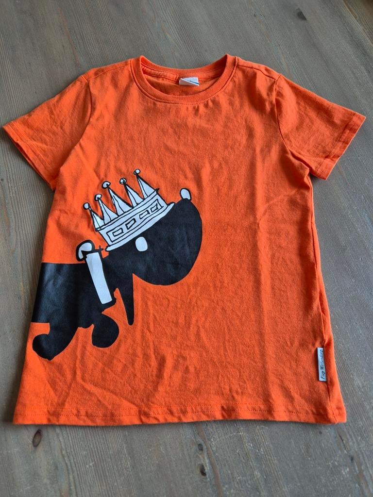 Koningsdag T-shirt Takkie maat 110/116, Ophalen, Gebruikt, Jongen of Meisje, Shirt of Longsleeve
