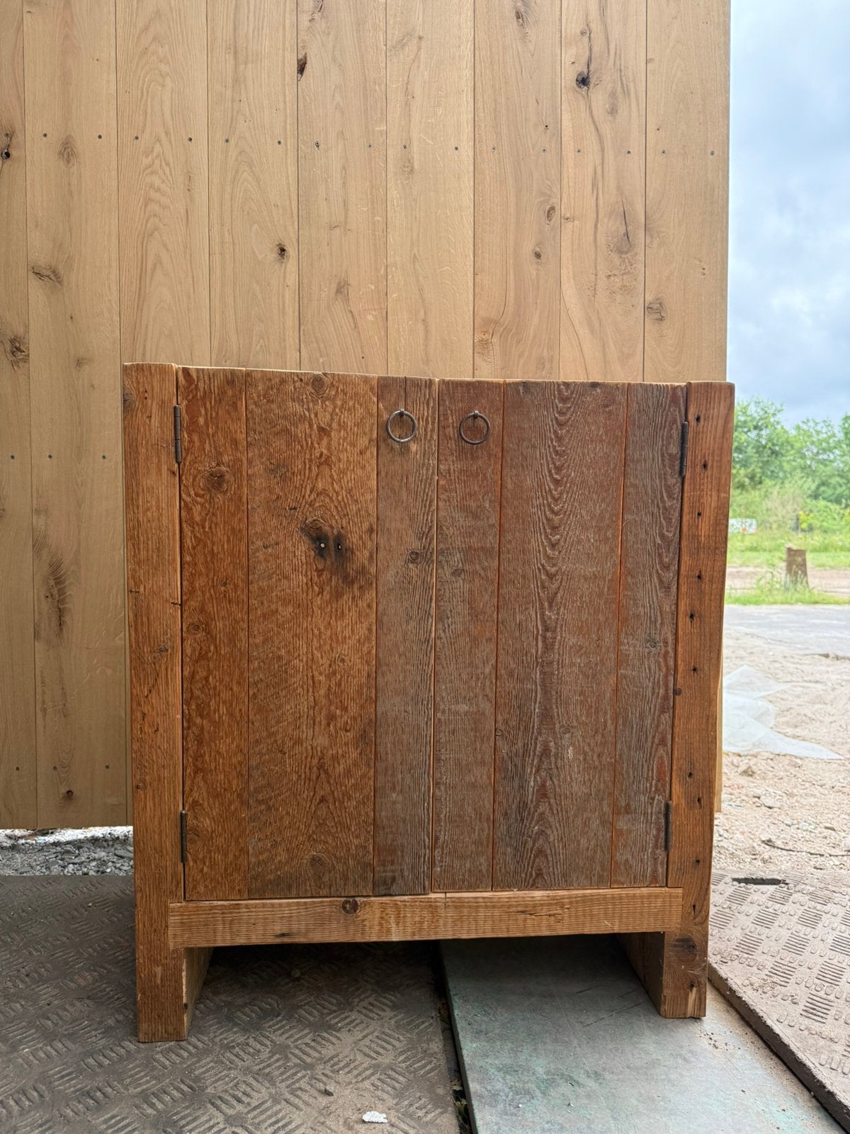 Wastafelkast oud hout, Antiek en Kunst, Antiek | Meubels | Kasten, Ophalen
