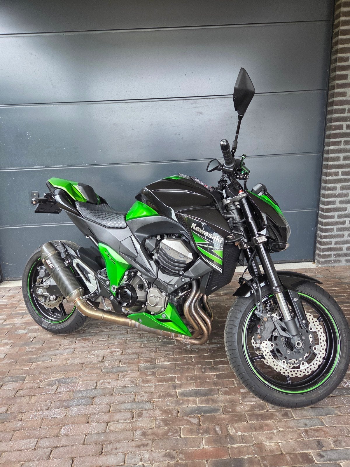 Kawasaki Z800 ABS - NL Motor - SC Project - Groen Zwart, Motorrijbewijs A, Gebruikt, Particulier, Sportuitlaat