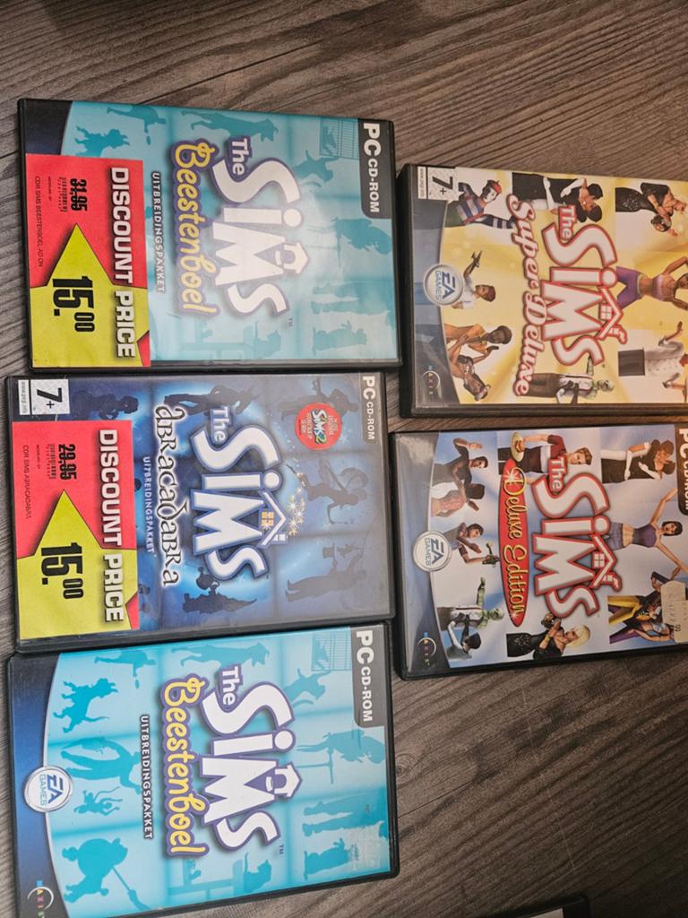 The Sims PC CD-ROM Uitbreidingspakketten, Gebruikt, 1 speler, Ophalen of Verzenden, Vanaf 7 jaar