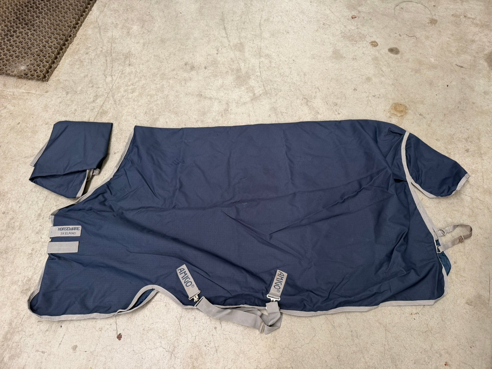 Amigo regendeken 6.6 Navy Blue, Ophalen of Verzenden, Zo goed als nieuw