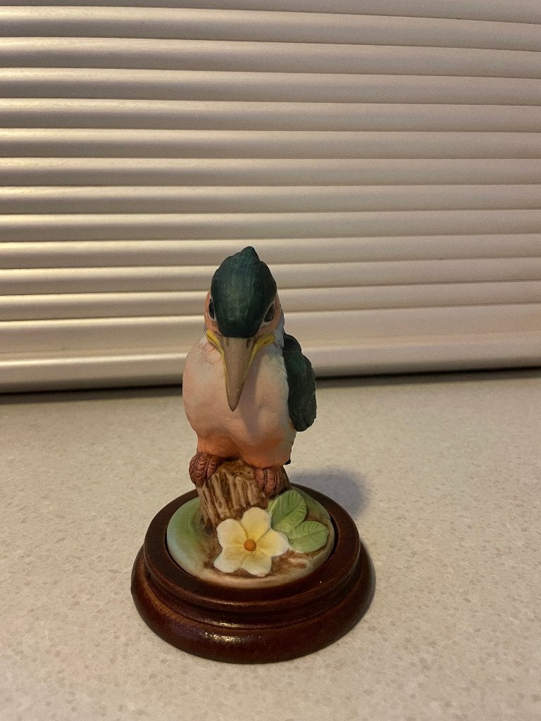 Vintage Porseleinen Beeldje IJsvogel - Gave Staat, Verzamelen, Beelden en Beeldjes, Ophalen of Verzenden, Zo goed als nieuw, Dier