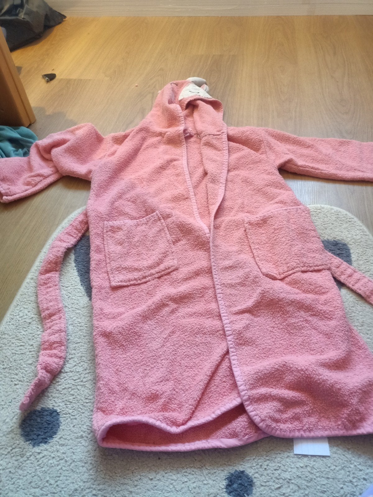 Roze badjas voor kinderen (maat 9-10 jaar), Ophalen, Gebruikt, Tesmo Jr., Meisje