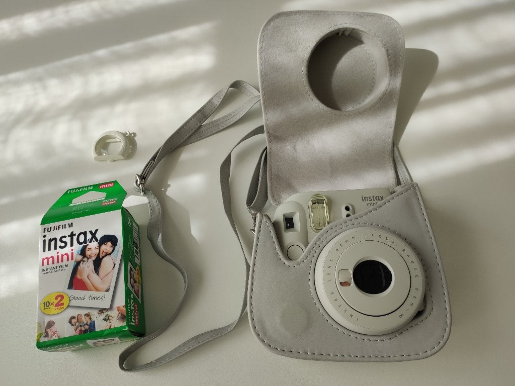 Fujifilm Instax Mini 9 Camera Wit + hoes, lens & fotopapier, Ophalen of Verzenden, Nieuw, Polaroid, Fuji
