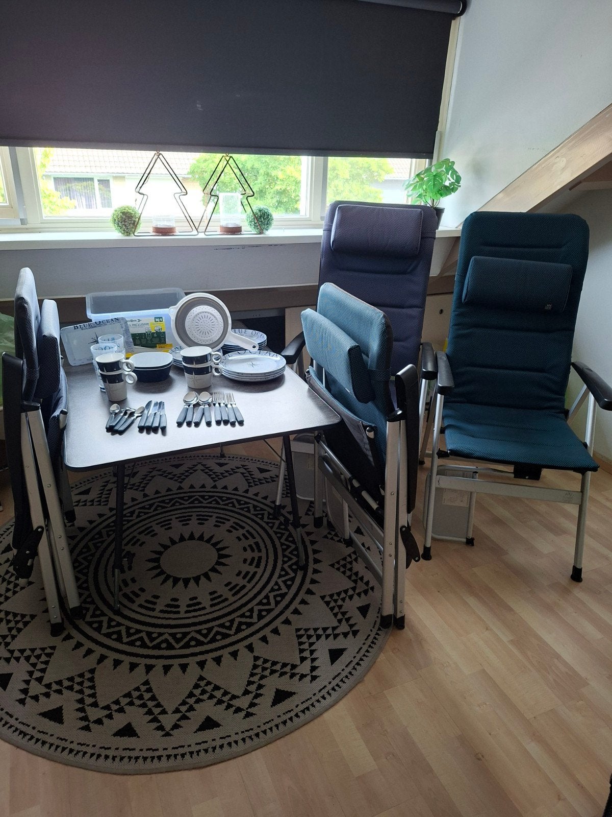 campingtafel met stoelen, Ophalen, Gebruikt, Campingtafel
