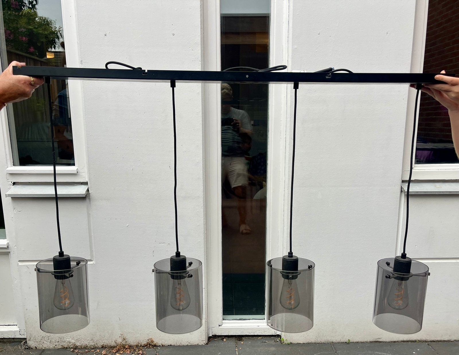 Hanglamp met ledlampen, Ophalen, Zo goed als nieuw