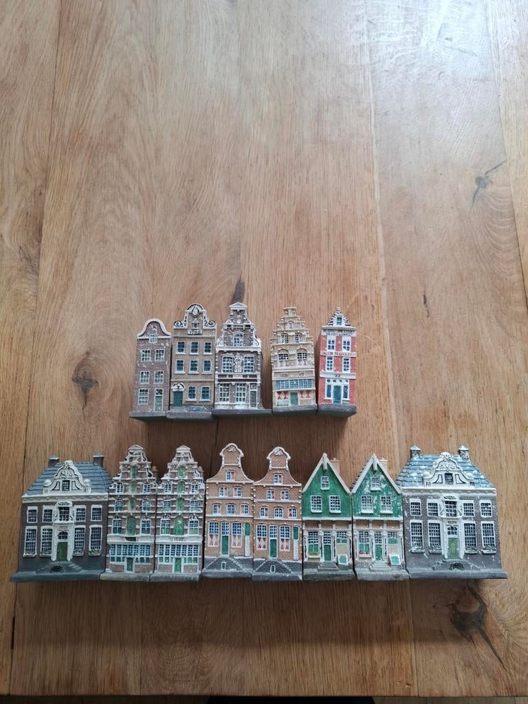 Set miniatuur grachtenpanden Blokker, Ophalen of Verzenden, Zo goed als nieuw