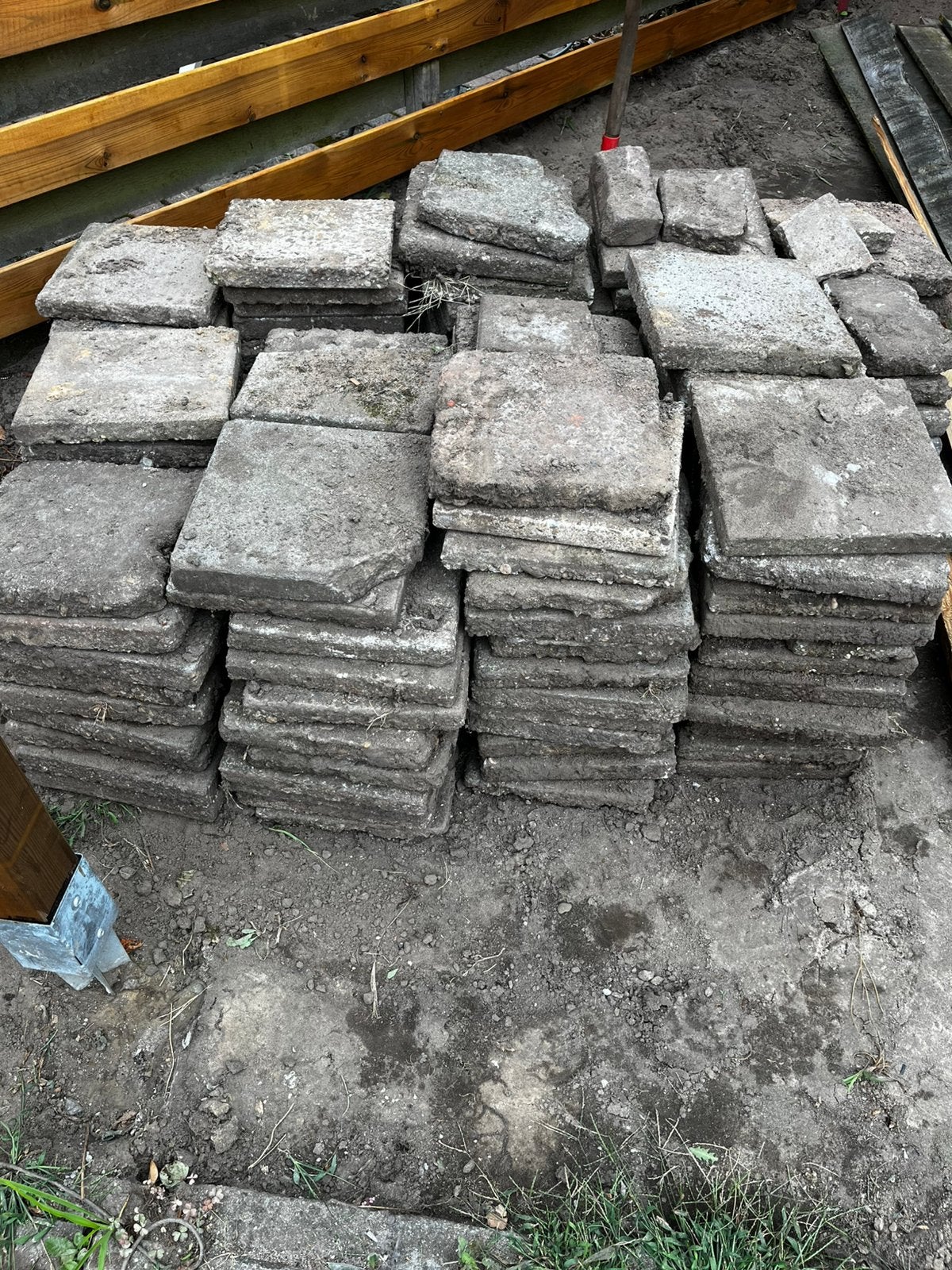 Gratis stoeptegels, Tuin en Terras, Tegels en Klinkers, Ophalen, Gebruikt, Beton, Overige typen