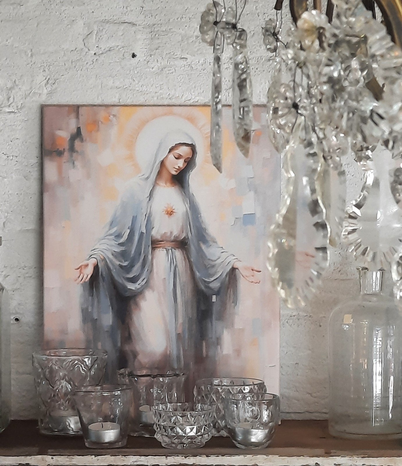 schilderij madonna (nuzzelspul), Huis en Inrichting, Ophalen of Verzenden