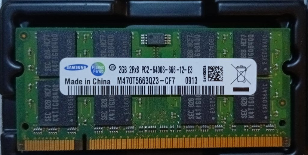 2GB samsung 2Rx8 PC2-6400S-666-12-E3 DDR2 ramgeheugen, Ophalen, Nieuw, DDR2, 2 GB