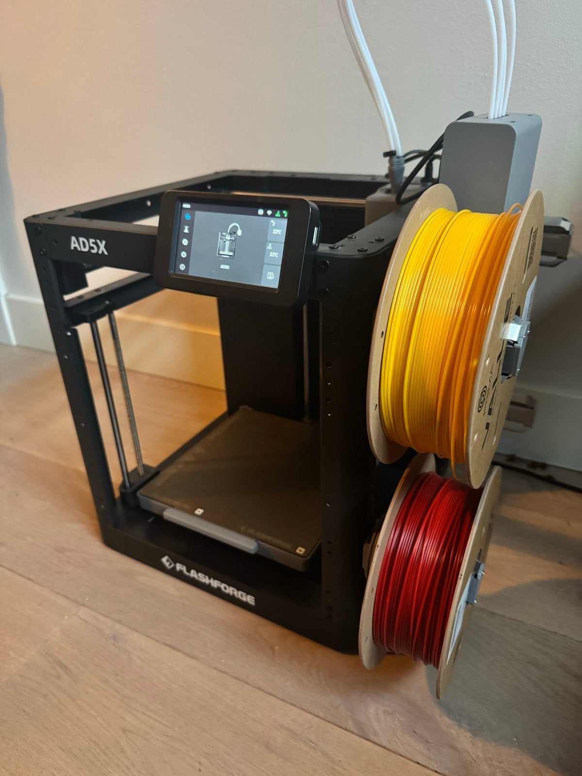 Flashforge AD5X 3D-printer met filament en accessoires, Ophalen, Ingebouwde Wi-Fi, Zo goed als nieuw, Filament