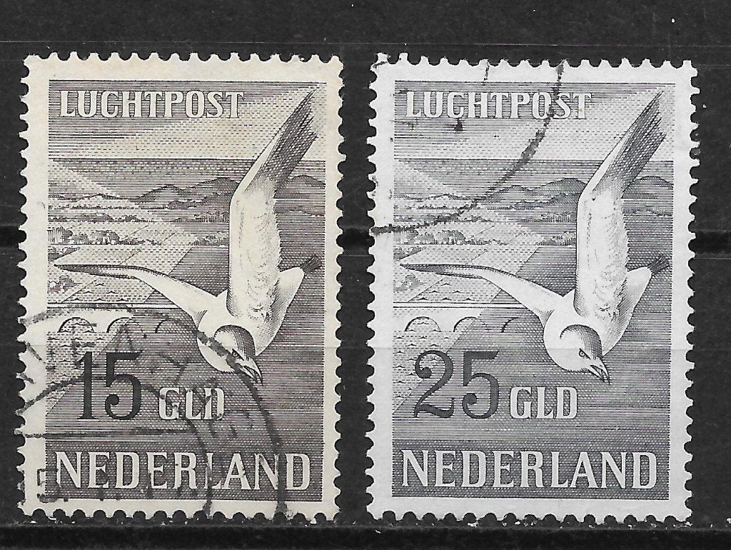 Luchtpost 12-13 gebruikt cw 250,00 D, Ophalen of Verzenden