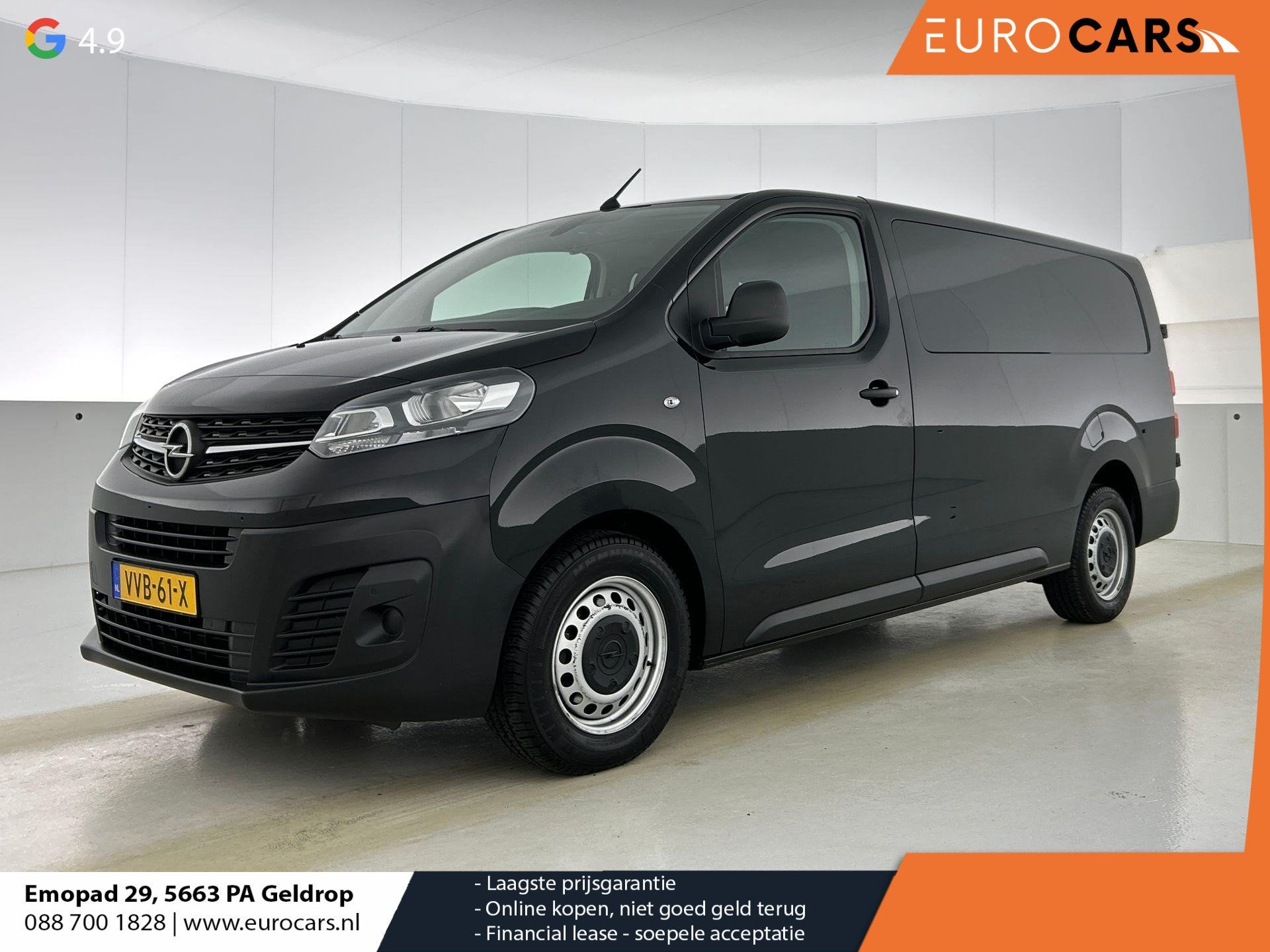 Opel Vivaro 145pk Automaat L3H1 Dubbele cabine Navigatie Cam, Stof, Gebruikt, Euro 6, 4 cilinders
