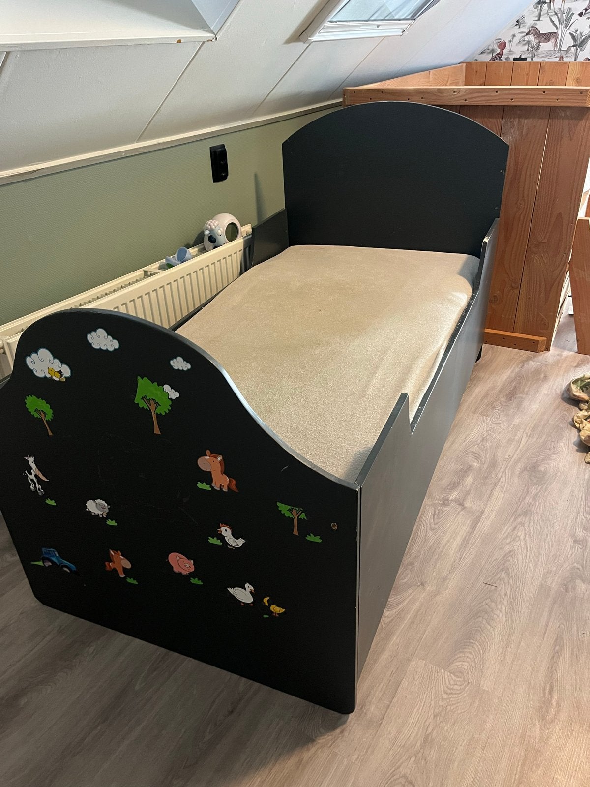 Kinderbed 70x140, Gebruikt, 90 cm, Eenpersoons, Wit