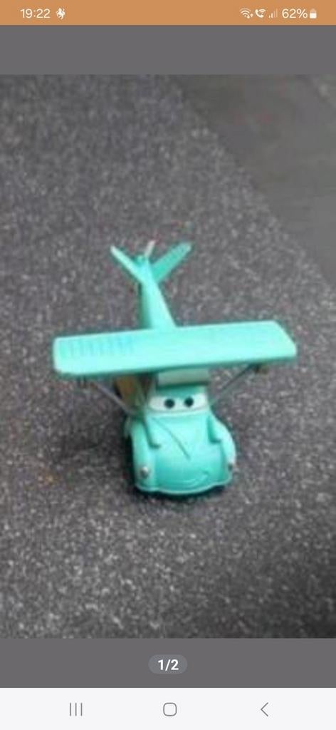 Cars Mater vliegtuig speelgoed, Kinderen en Baby's, Speelgoed | Speelgoedvoertuigen, Ophalen of Verzenden, Gebruikt