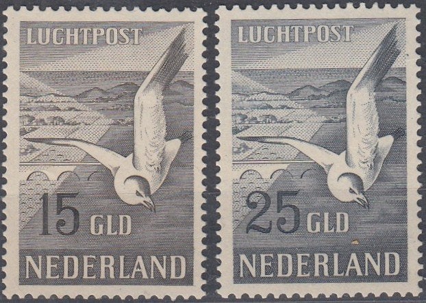 Nederland- LV-03-9- 1951- Vliegende Zeemeeuw-  P + A, Postzegels en Munten, Postzegels | Nederland, Verzenden, Na 1940, Postfris