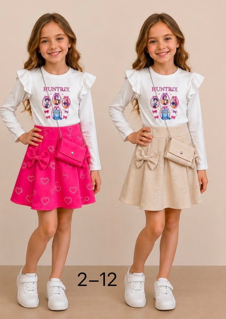 Nieuwe beige jurk met tasje voor meisjes (maat 10 jaar), Kinderen en Baby's, Ophalen of Verzenden, Nieuw, Meisje, Jurk of Rok