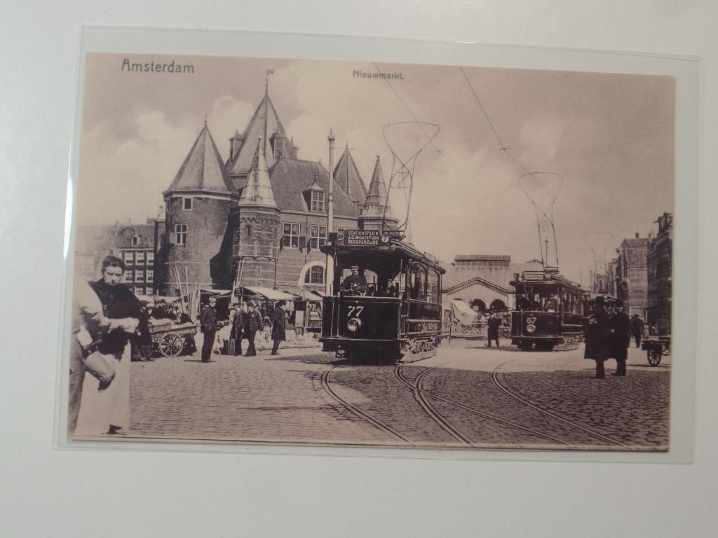 Amsterdam 398 Tram, Ophalen of Verzenden, Voor 1920, Ongelopen, Noord-Holland