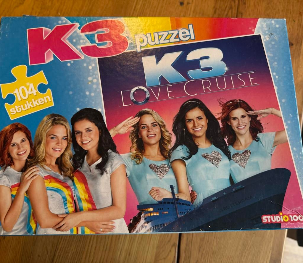 K3 Puzzels Compleet - Love Cruise, Roller Disco & Meer!, Ophalen of Verzenden, Meer dan 50 stukjes, Zo goed als nieuw, 6 jaar of ouder