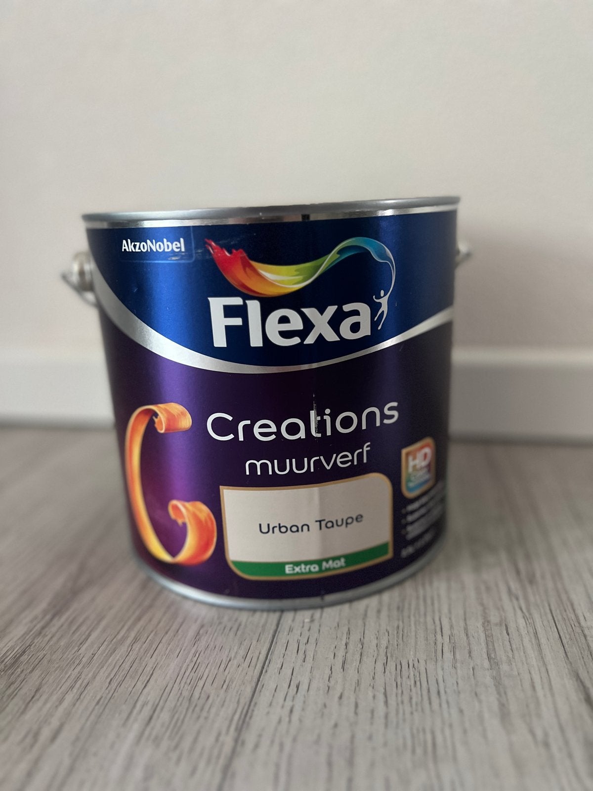 Flexa Creations Muurverf Urban Taupe Extra Mat 2.5L, Bruin, Nieuw, Ophalen of Verzenden, Verf
