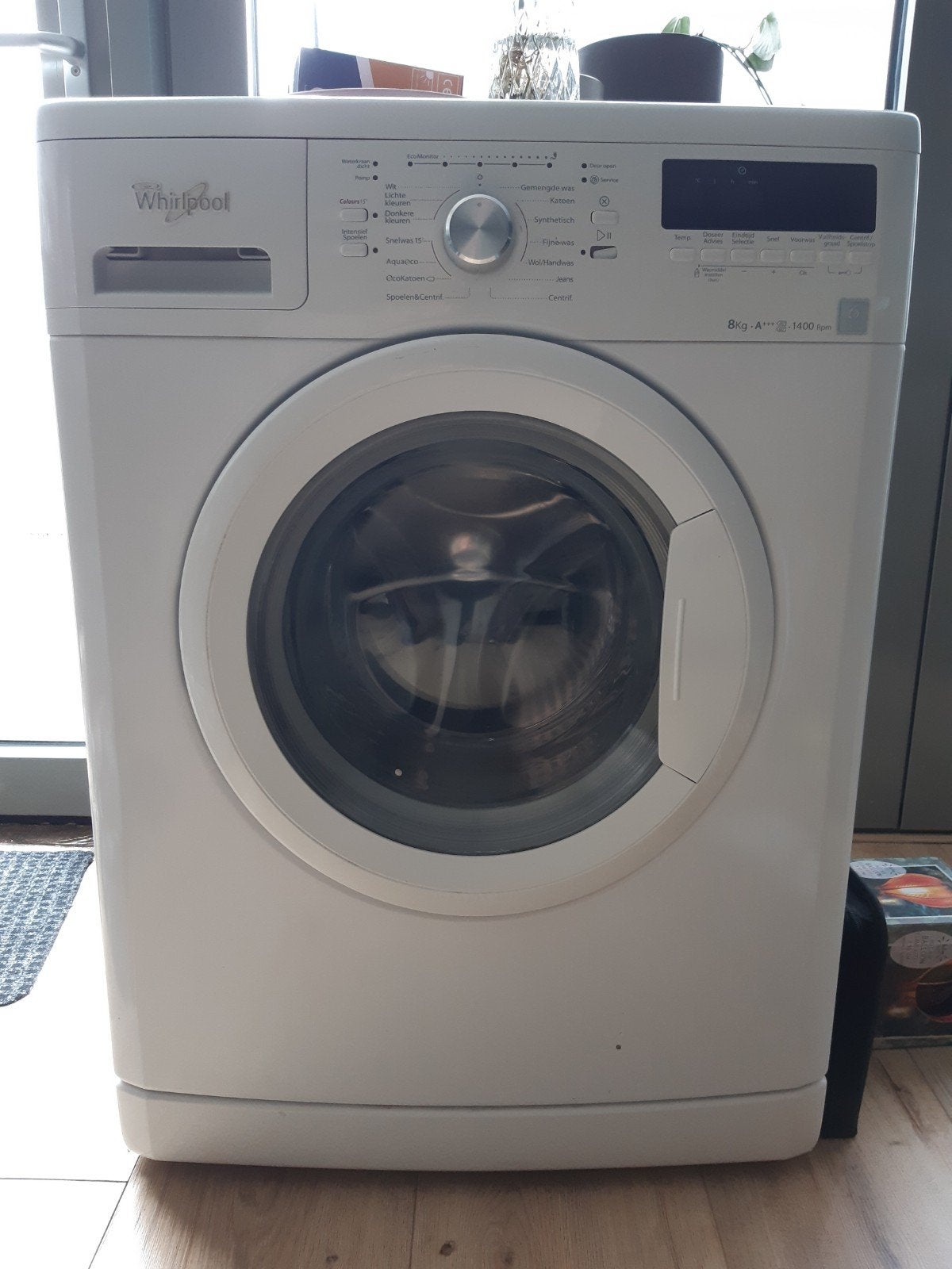 Whirpool wasmachine, Witgoed en Apparatuur, Ophalen, Gebruikt, 85 tot 90 cm, 1200 tot 1600 toeren