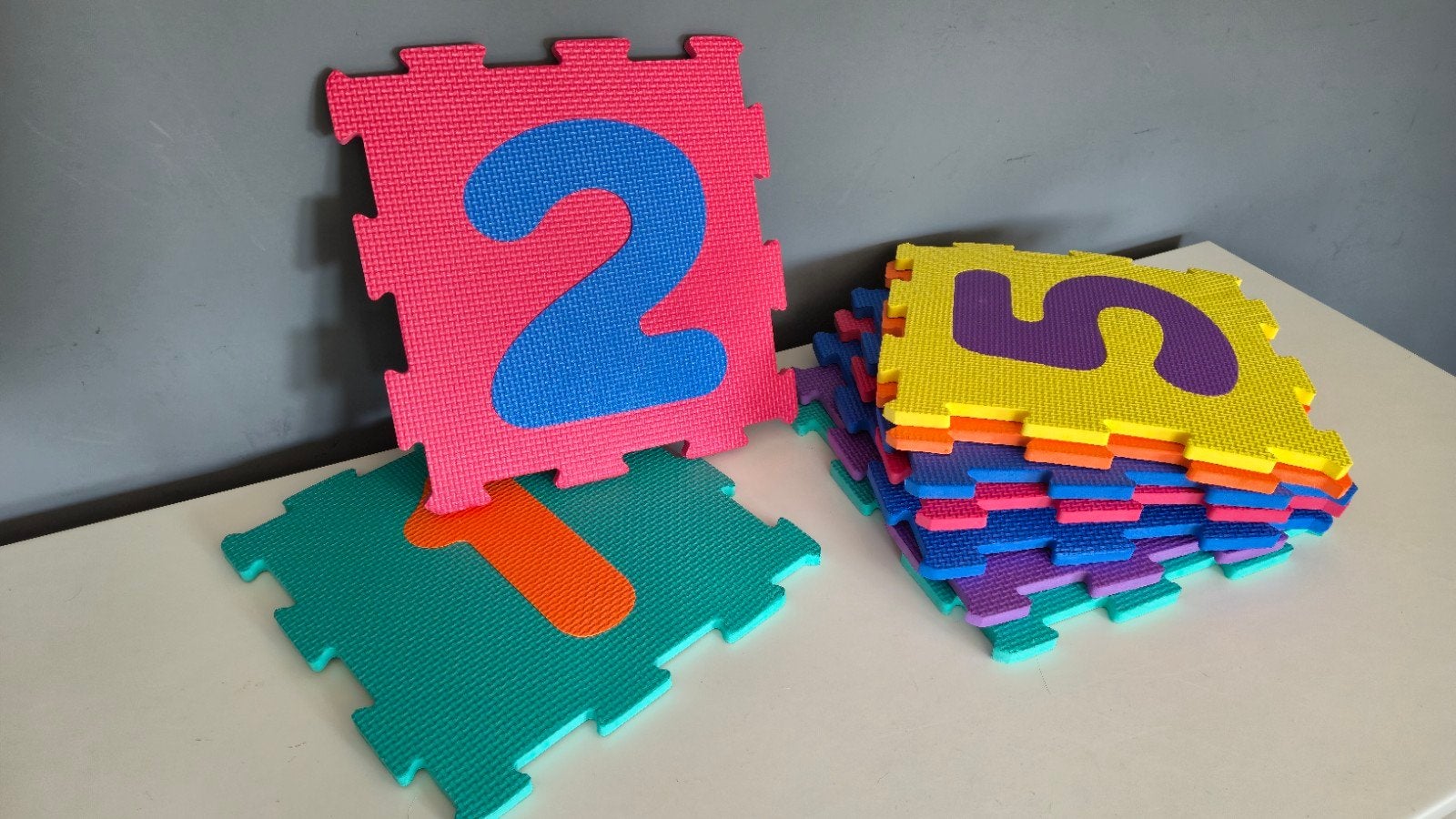 Cijfer puzzel speelmat, Ophalen, Gebruikt