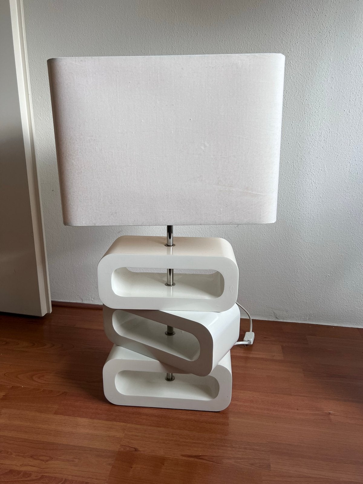 Jan des Bouvrie designer tafellamp in gebroken wit, Huis en Inrichting, Gebruikt, Overige merken, Wit, Ophalen of Verzenden