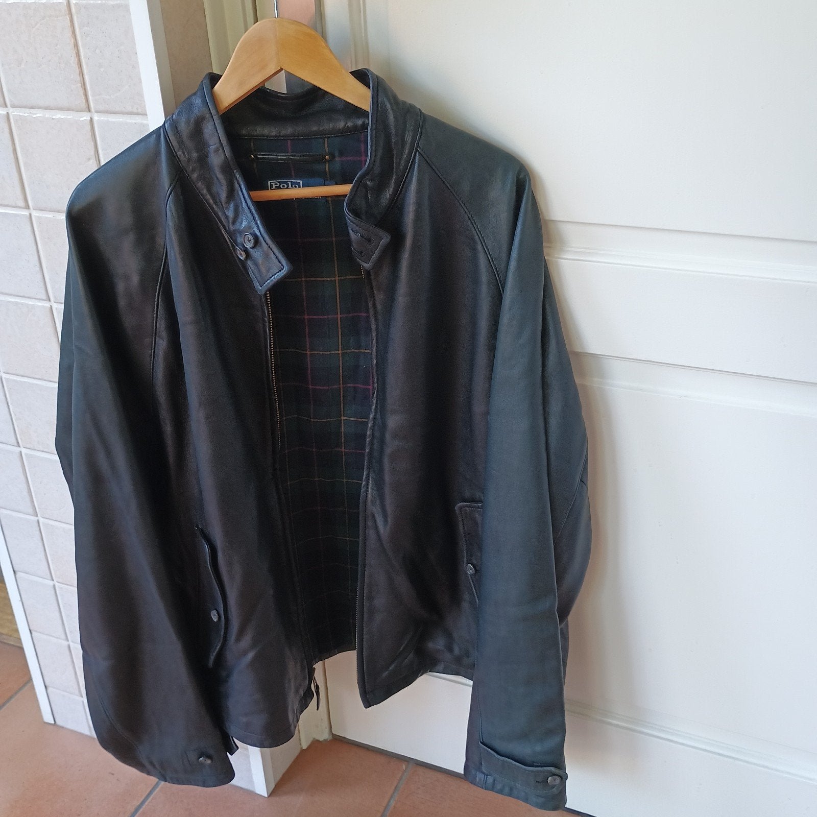 zacht lederen jas, Ophalen of Verzenden, Zo goed als nieuw, Maat 56/58 (XL), Bruin