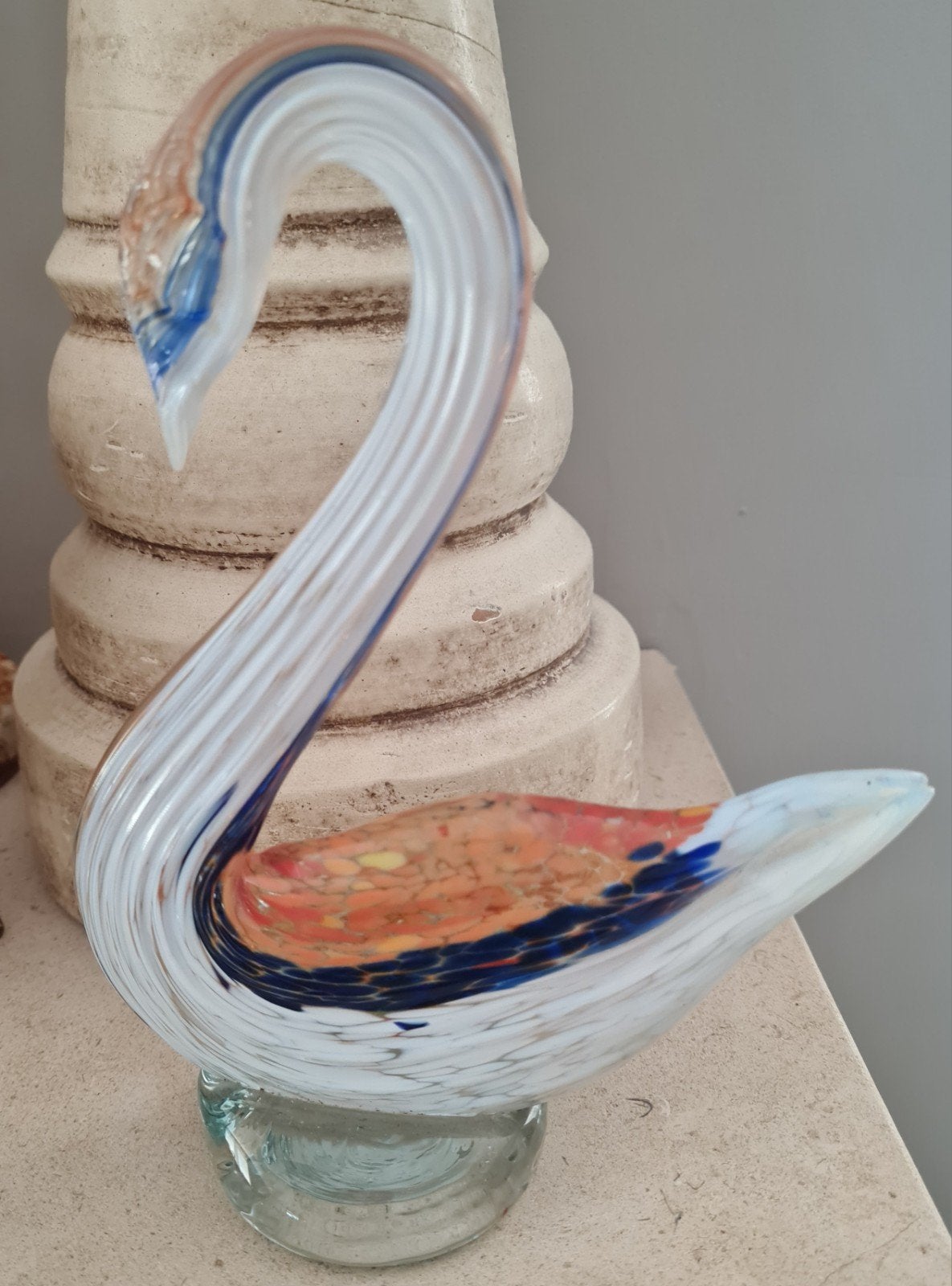 Zwaan van glas Murano style, Antiek en Kunst, Ophalen