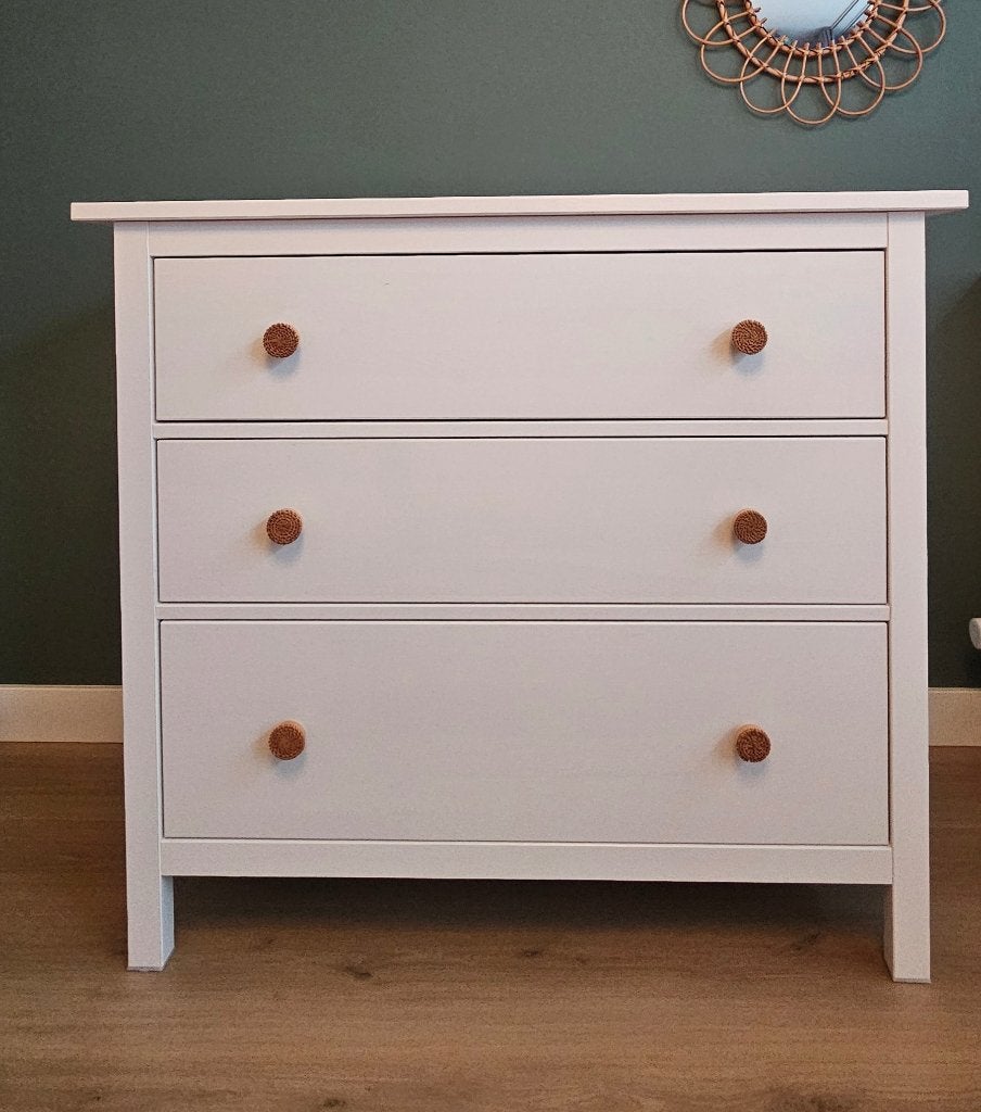 IKEA Hemnes ladekast wit 108 x 96 cm, Ophalen, 100 tot 150 cm, Scandinavisch, Zo goed als nieuw