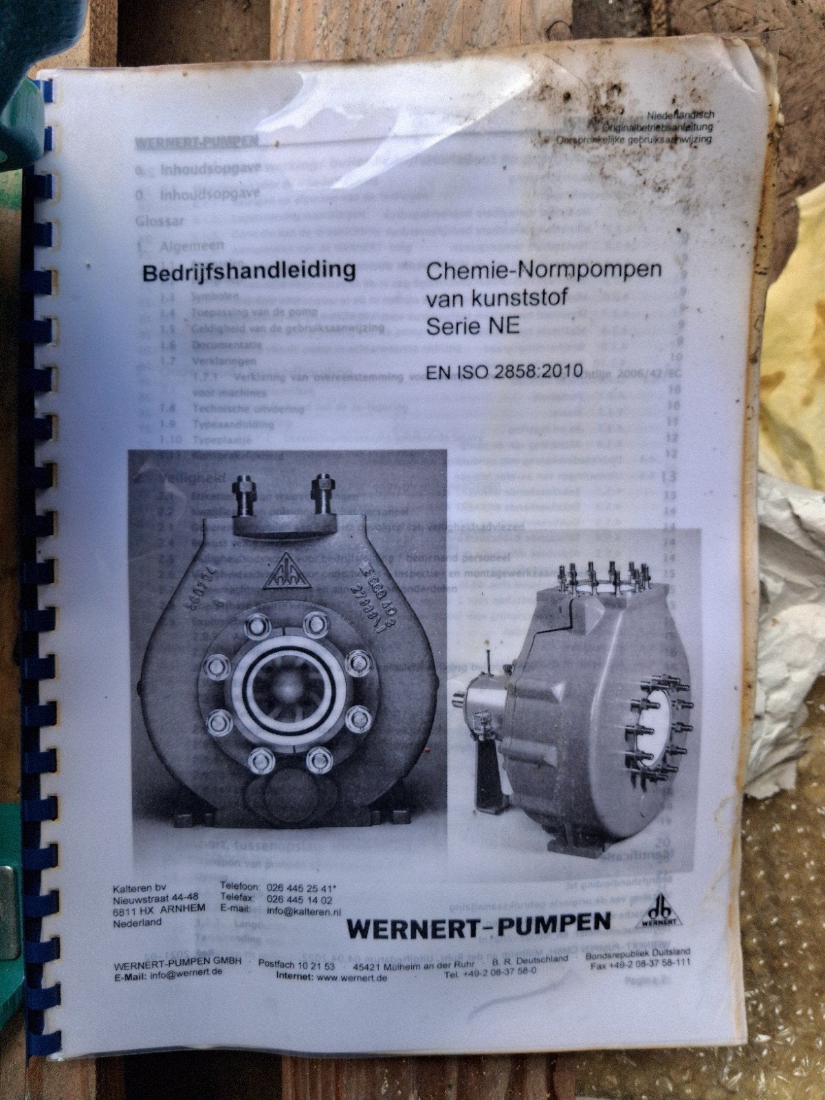 Werner-Pumpen NEPO 50-32-200 D Chemische Normpomp, Ophalen