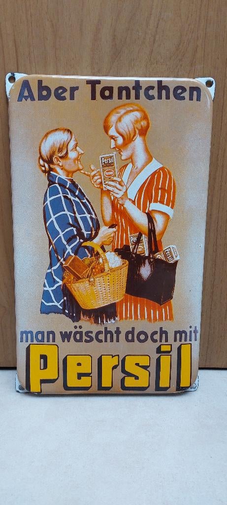 Emaillebord Persil, Verzamelen, Merken en Reclamevoorwerpen, Ophalen of Verzenden, Nieuw, Reclamebord