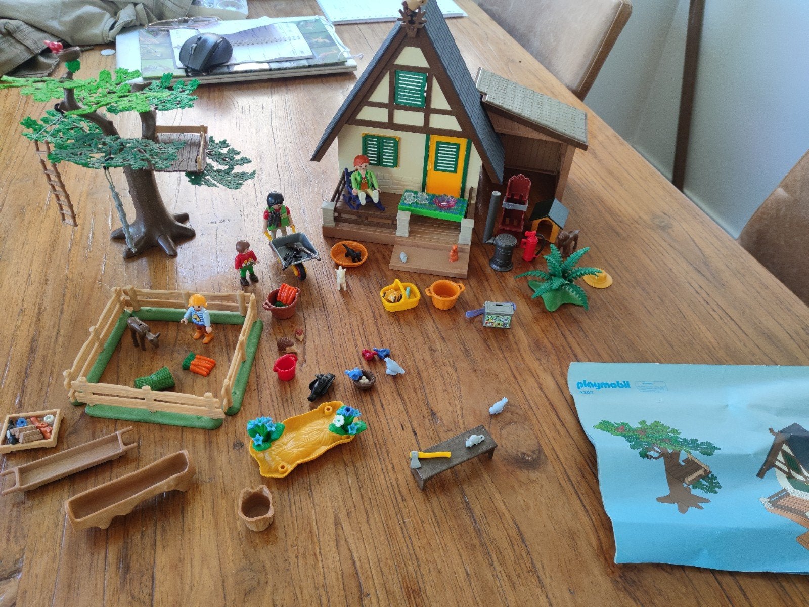 Playmobil boswachtershuisje met boomhut en accessoires, Ophalen, Gebruikt, Gebouw, Complete set