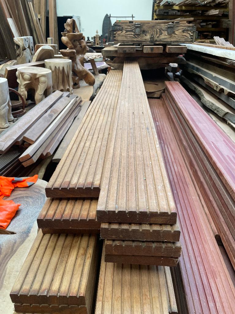 Restpartijen vlonder teak goedkoop hardhout VERKOCHT, Ophalen, Nieuw, Hout