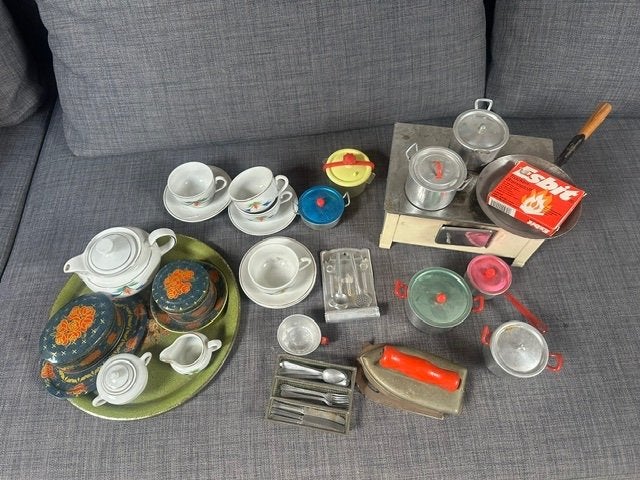 speelgoedkeukentje incl. servies en accessoires, Ophalen, Gebruikt, Overige materialen, Speelkeuken-accessoire