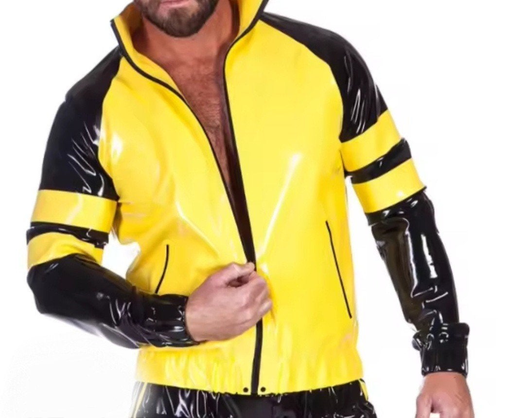 Latex Jack met Rits en Zakken, tm XXL, Verzenden, Nieuw