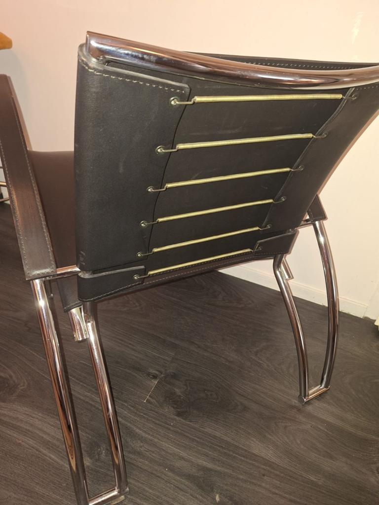 Vintage Spaans retro design buisframe fauteuil midcentury, Ophalen, Gebruikt, Eén