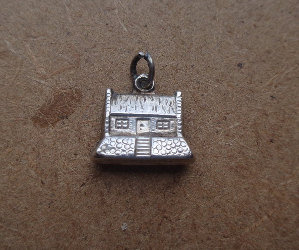 zilveren vintage bedel huisje [003], Overige merken, Verzenden, Zo goed als nieuw, 1 bedel
