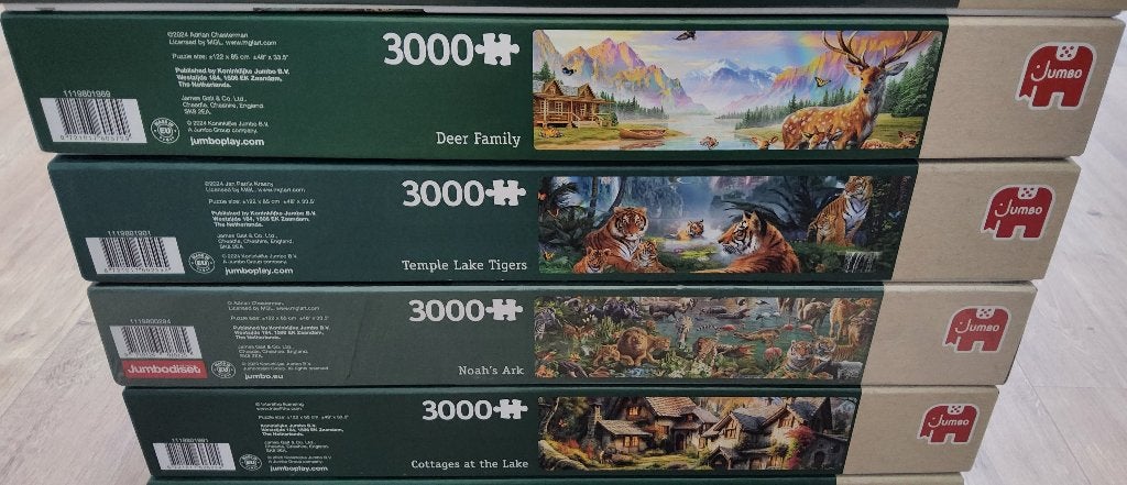 Puzzel 3000 stukjes van jumbo 4 stuks nieuw, Ophalen, Meer dan 1500 stukjes, Nieuw, Legpuzzel