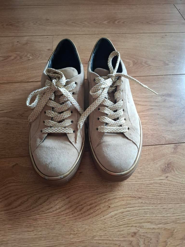 Hogan sneakers beige suede maat 39, Kleding | Dames, Schoenen, Beige, Ophalen of Verzenden, Gedragen, Sneakers of Gympen