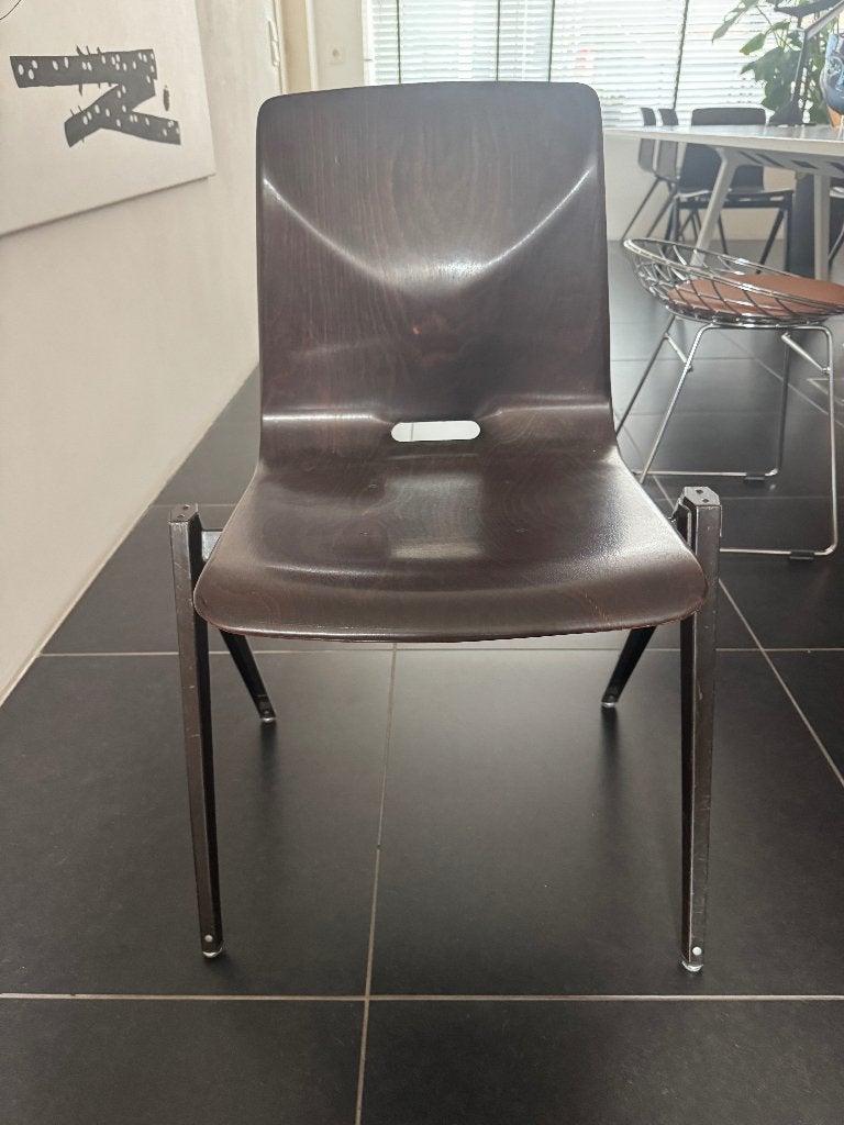 11x Galvanitas S22 stoelen – Elmar Flototto – €125,- p/s, Ophalen, Gebruikt, Zwart, Vijf, Zes of meer stoelen