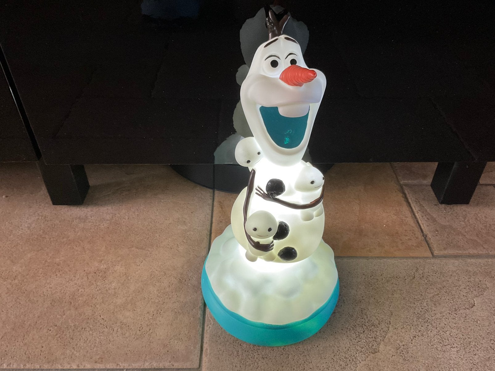 Zgan, werkende, Disney Olaf lamp Frozen kunststof, Ophalen, Overige figuren, Zo goed als nieuw, Overige typen
