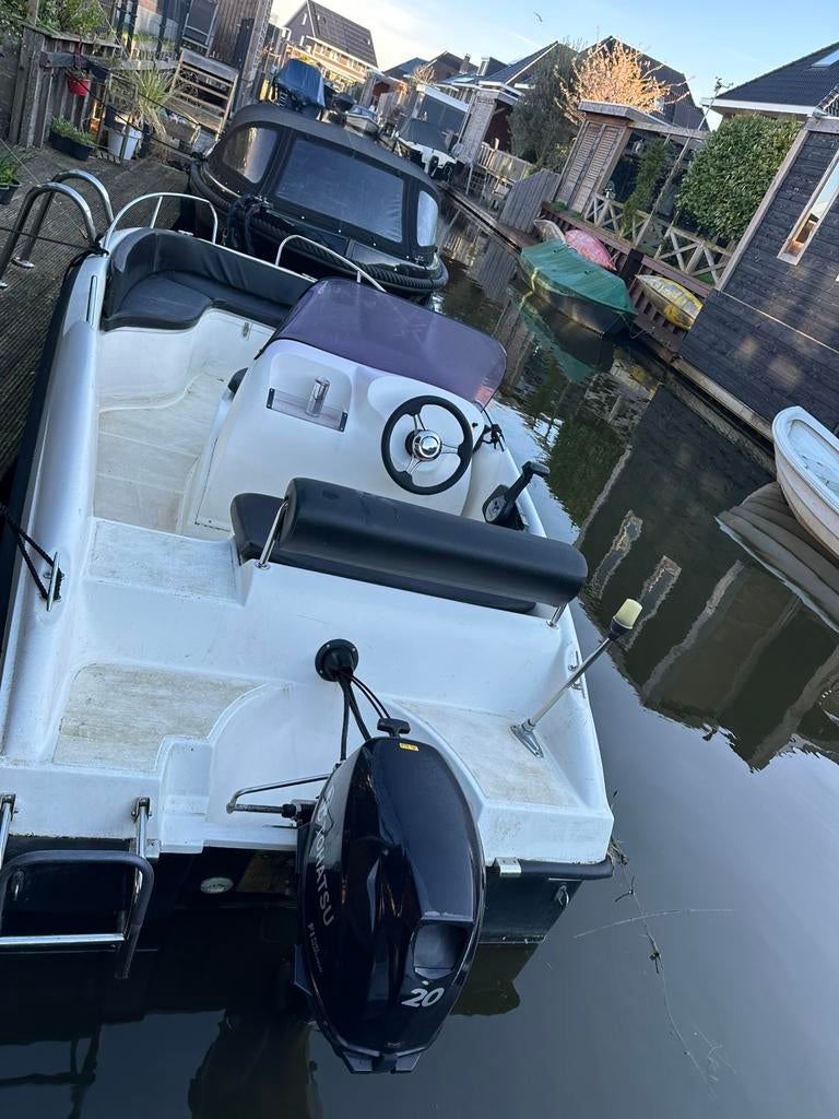 Topcraft 455 Millennium 20PK Tohatsu 2022 VAARBEWIJS VRIJ, Watersport en Boten, Sloepen, Ophalen, Zo goed als nieuw, Buitenboordmotor
