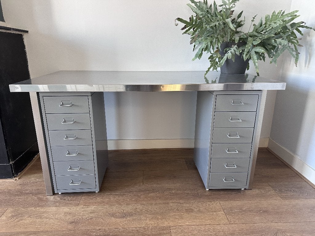 Bureautafel, Demontabel, 150 cm, Metaal, Schoolbureau