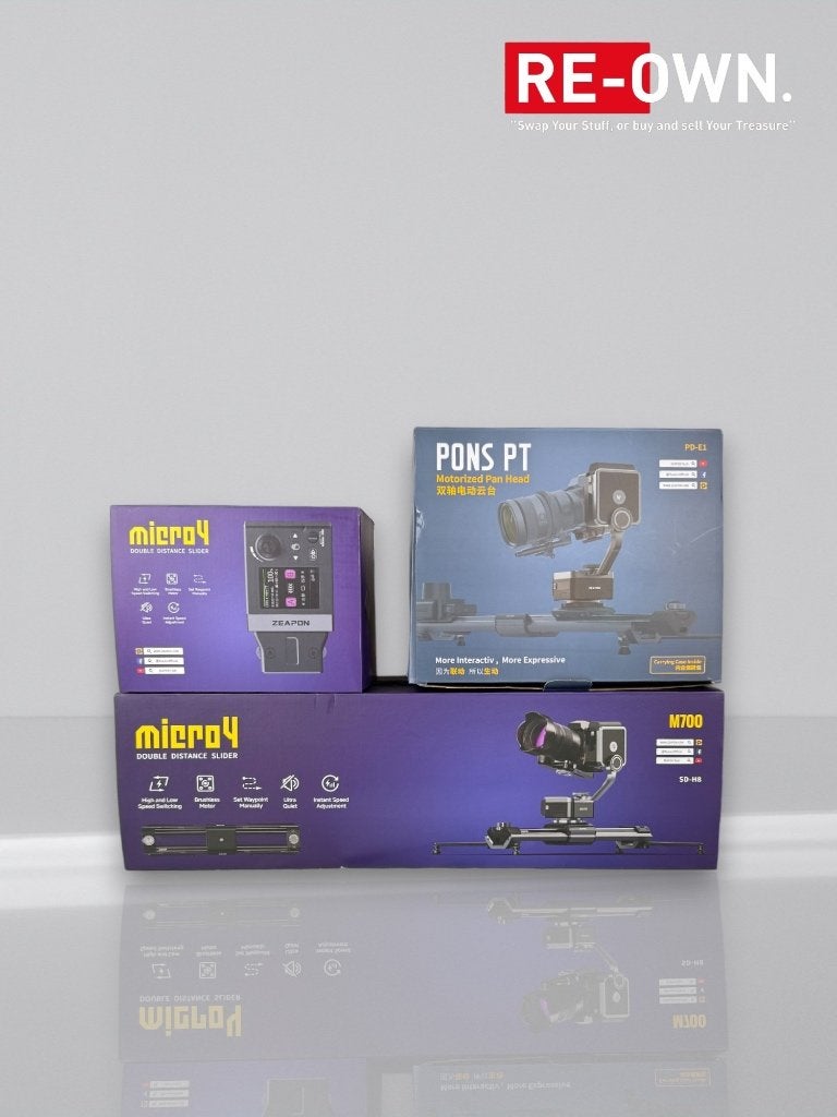 Zeapon Micro4 E700 Camera slider with PONS PT Pan Head, Audio, Tv en Foto, Fotografie | Statieven en Balhoofden, Overige merken
